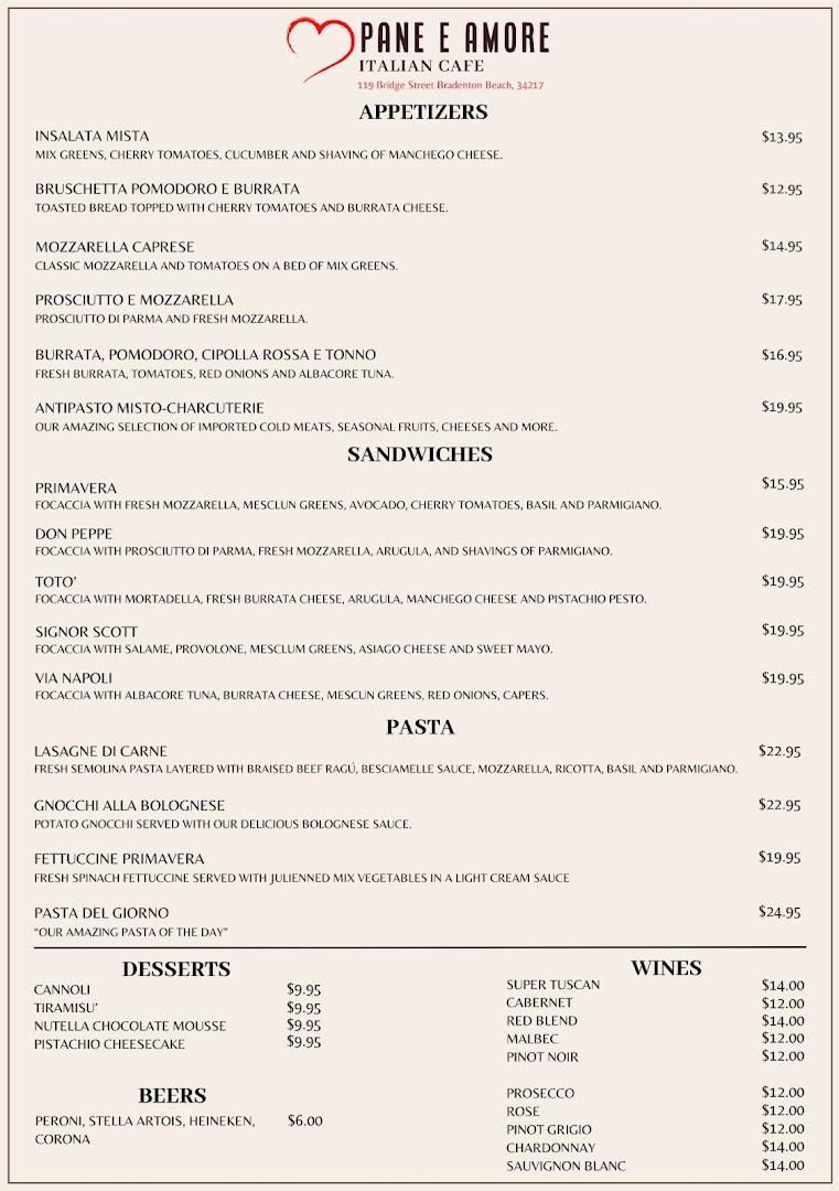 Pane e Amore Italian Cafe